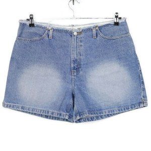 Faded Glory Jean Shorts High Waist‎ Distressed 14